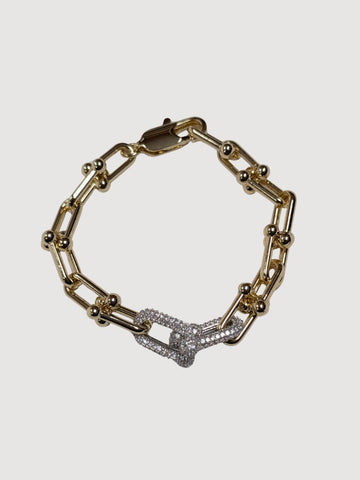 Golden Bit Sparkle Bracelet