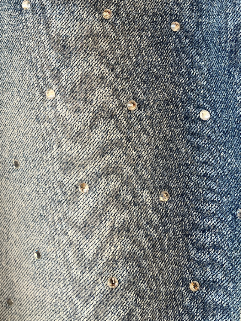 Vintage Straight Rhinestone