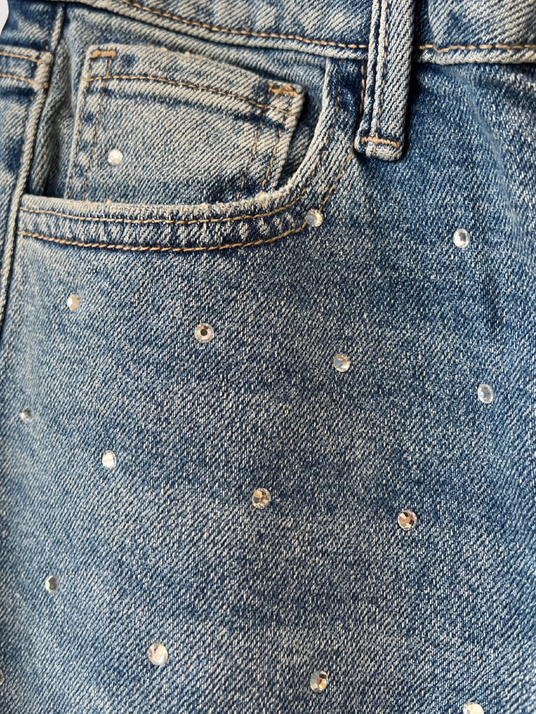 Vintage Straight Rhinestone