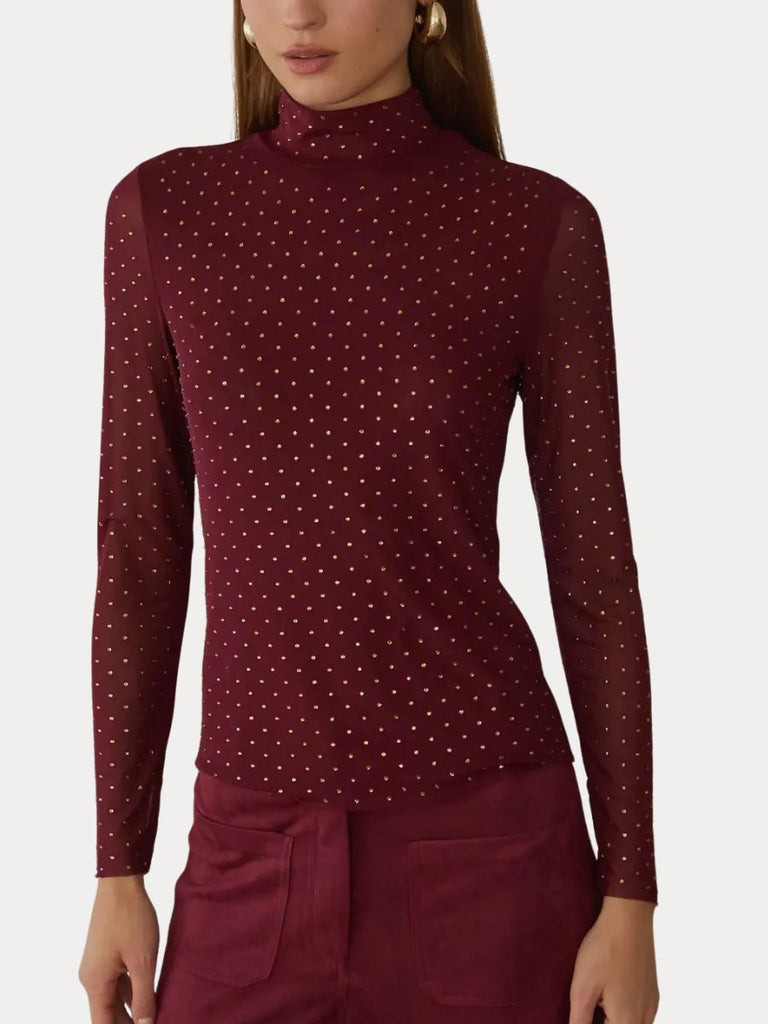 Nightime Sparkle Burgundy