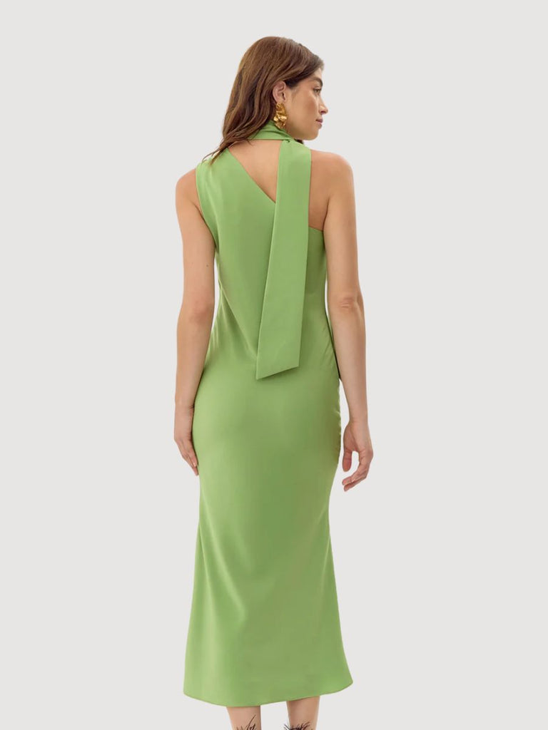 Saffron Halter Midi Dress