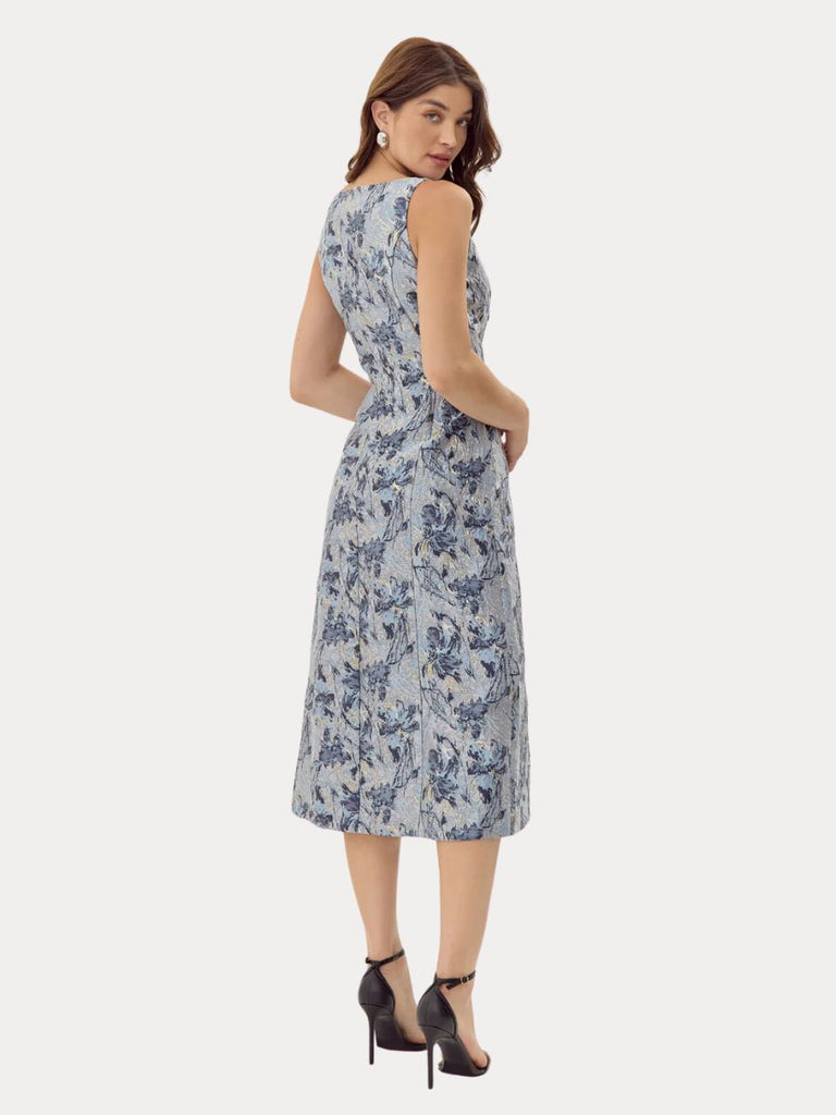 Stefani Jacquard Midi Dress