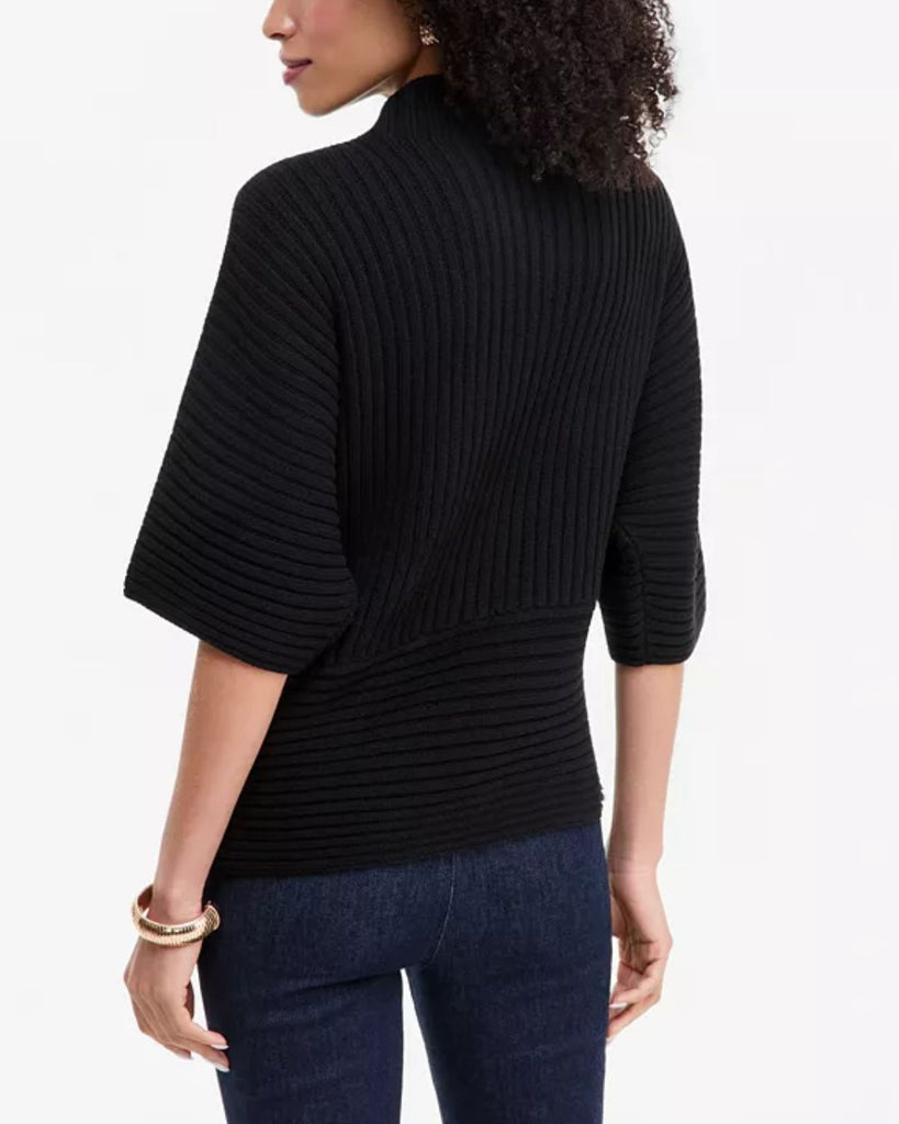 Black Mock Neck Sweater