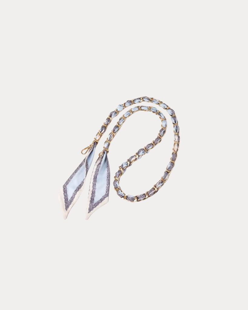 Silk Bag Chain Ice Blue