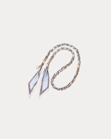 Silk Bag Chain Ice Blue