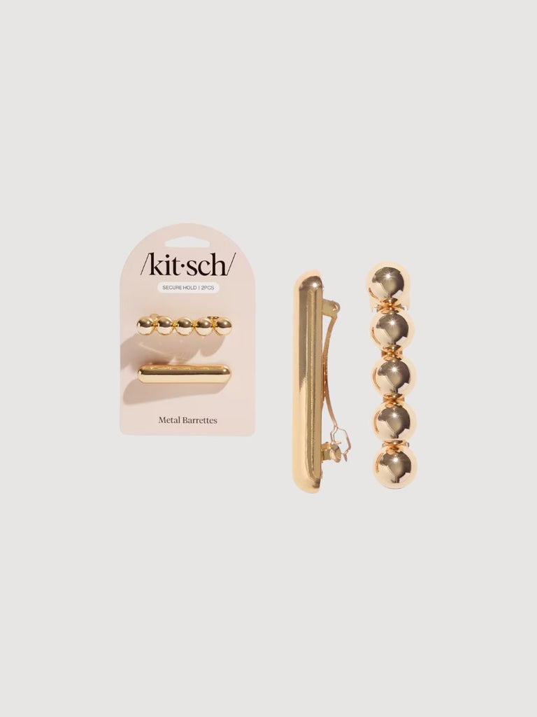 Gold Metal Barrettes