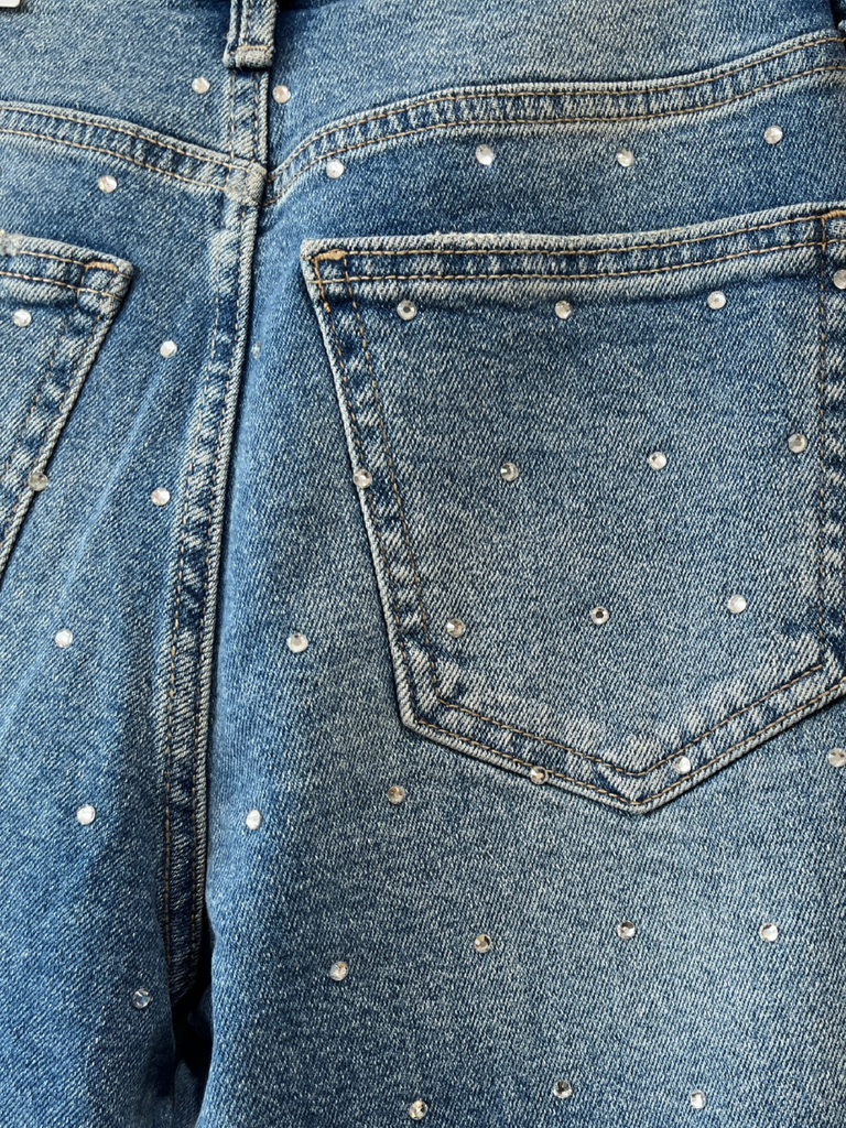 Vintage Straight Rhinestone