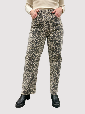 Vintage Straight Leopard