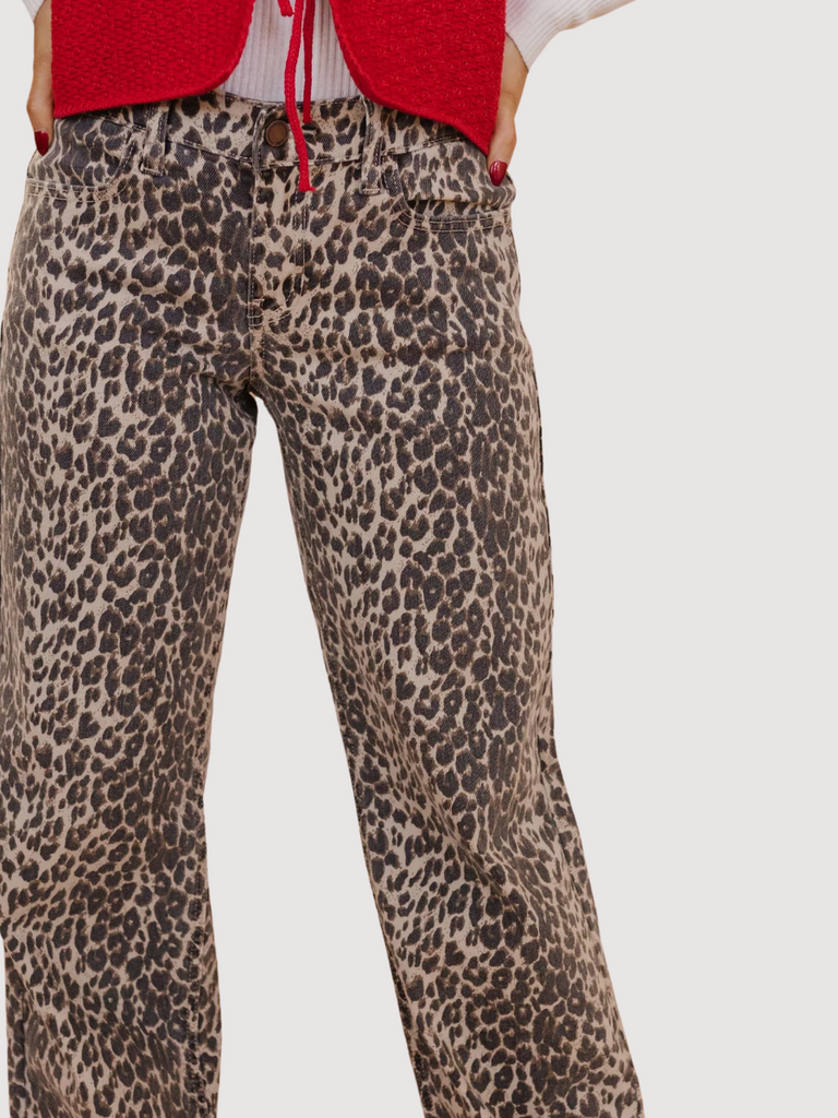 Vintage Straight Leopard