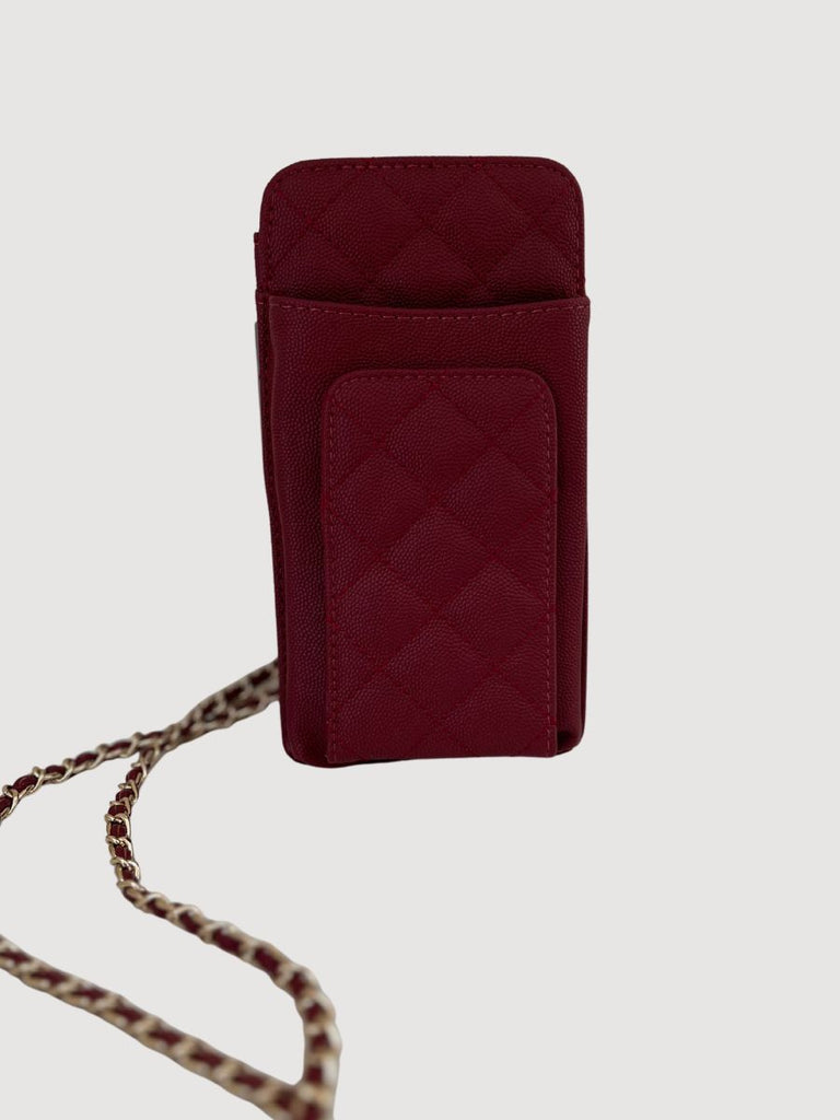 Brianna Cell Phone Crossbody Red