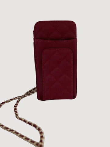Brianna Cell Phone Crossbody Red