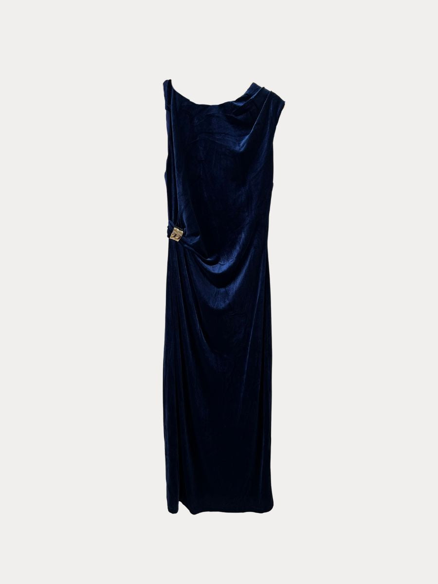 Navy Velvet Twist Small Navy Velvet Twist Small
