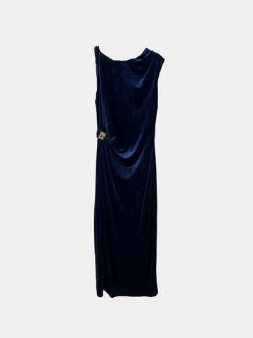Navy Velvet Twist