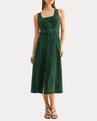 Kensley Green Suede Midi