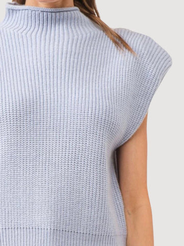 Sly Blue Sleeveless Sweater