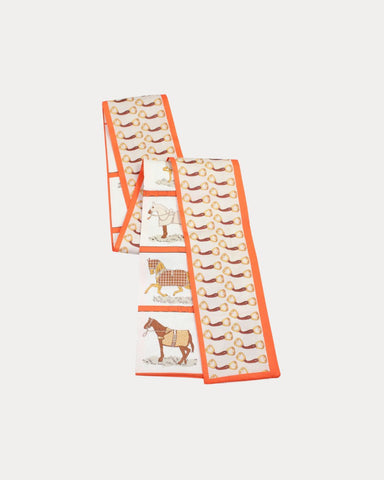 Mimi Orange Skinny Scarf