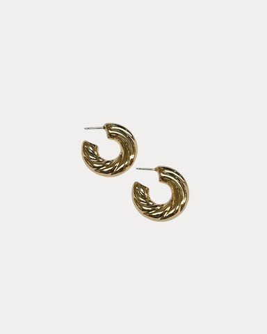Thick Twisted Hoop
