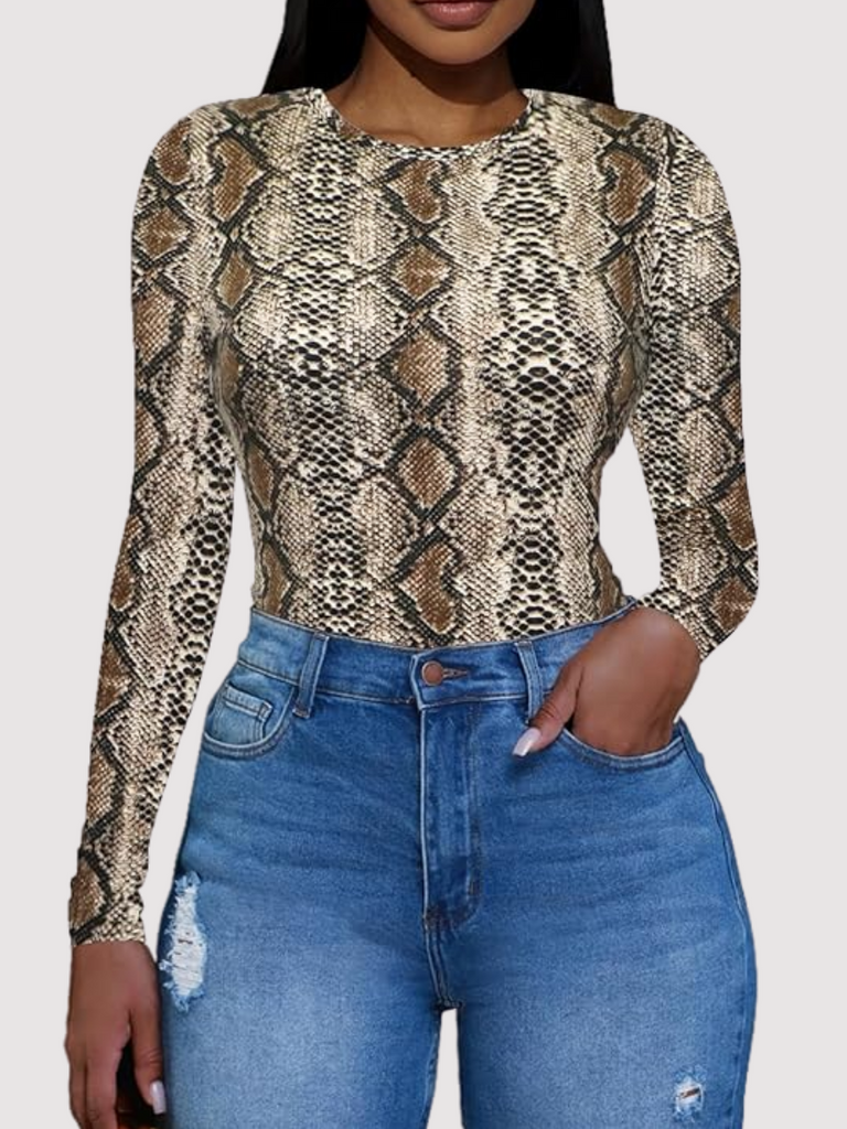 Sequin Python Long Sleeve