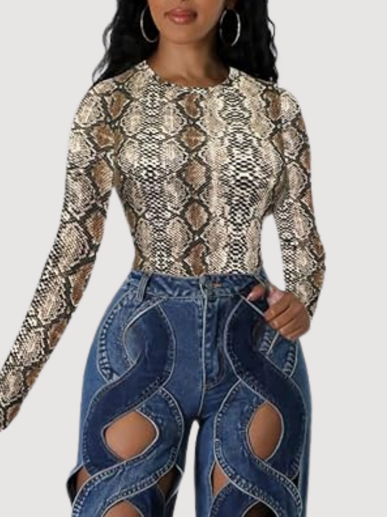 Sequin Python Long Sleeve