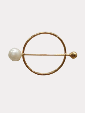 Modern Pearl Scarf Ring