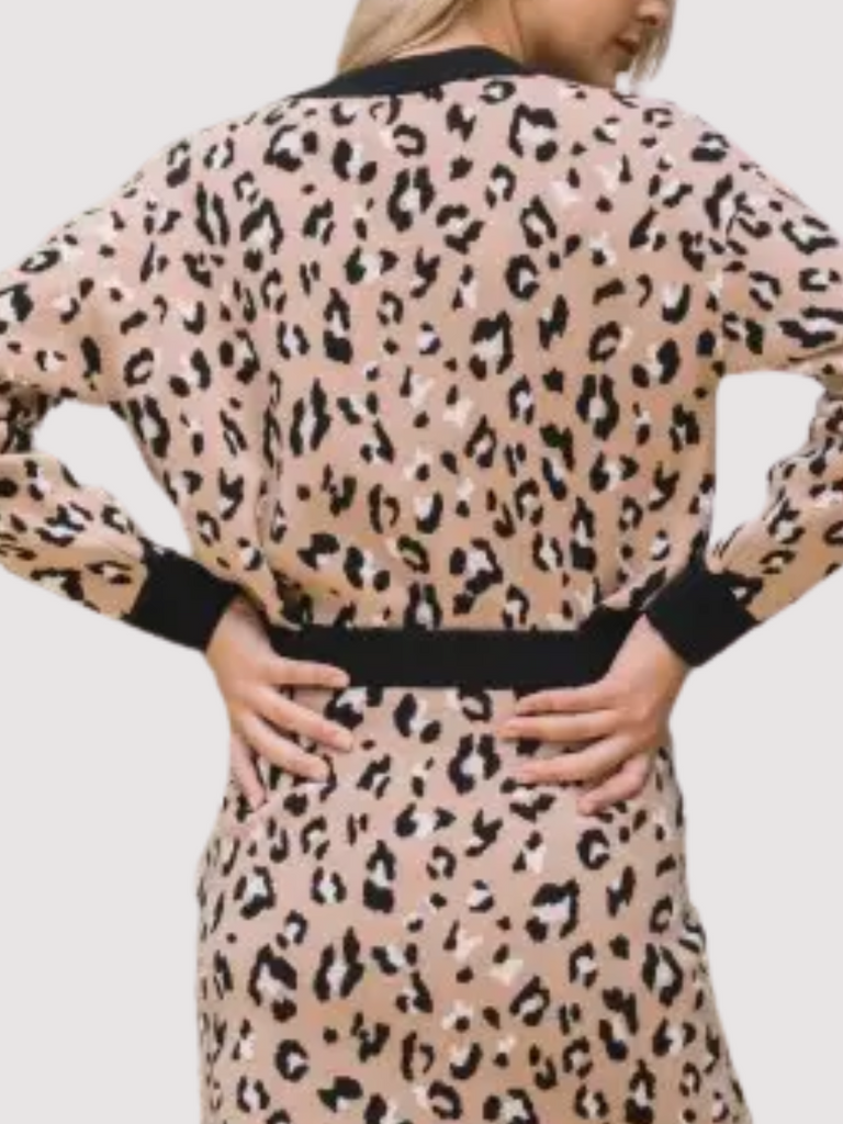 Leopard Knit Sweater