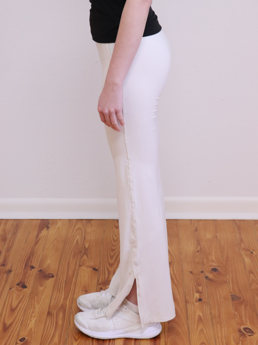 Cream yoga pants on sale