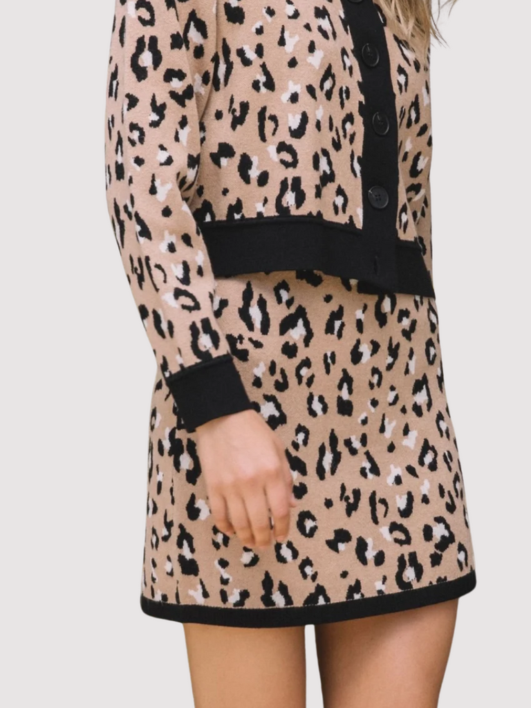 Leopard Knit Midi