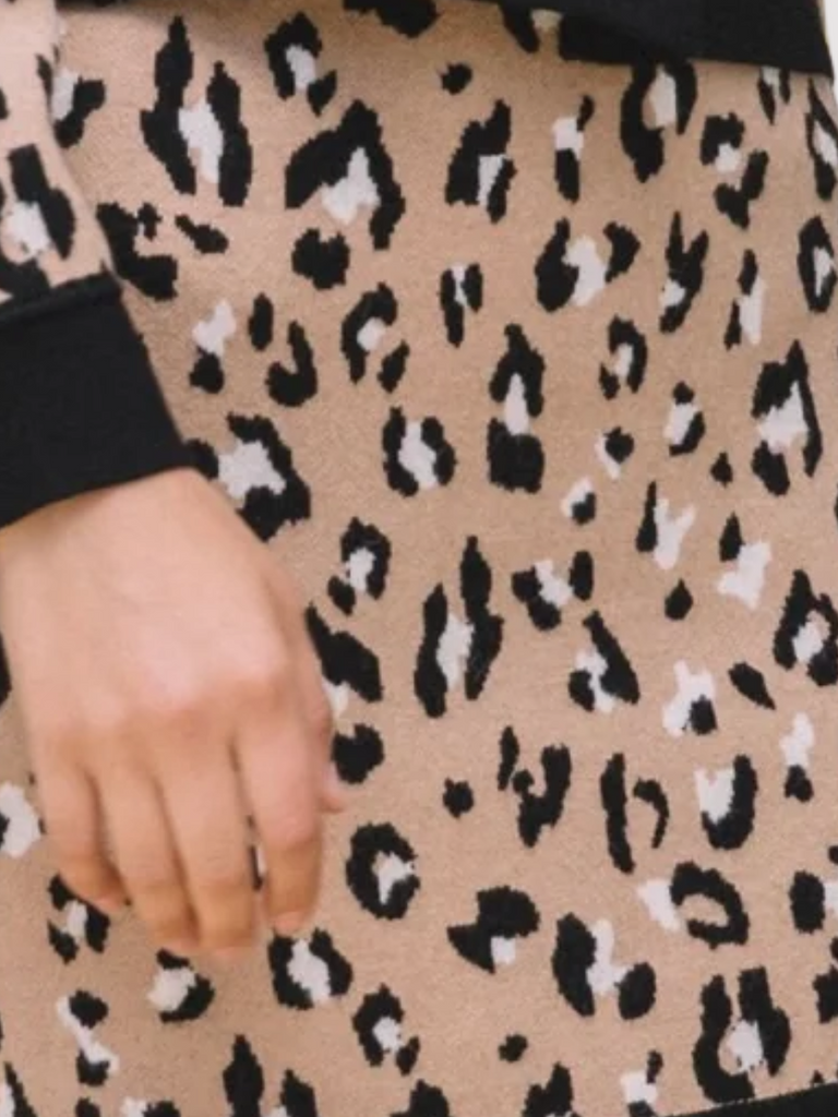 Leopard Knit Midi