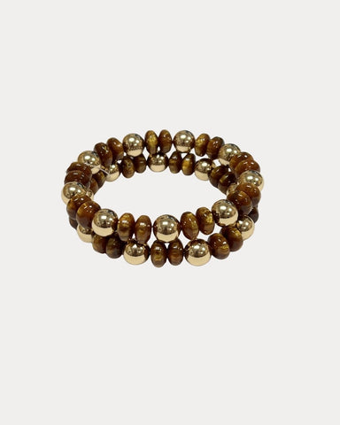 Golden Nature Beaded Set