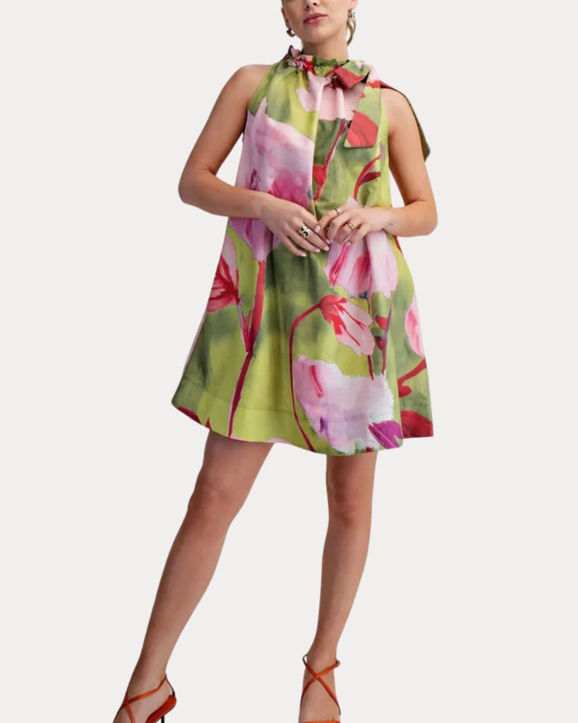 Lime Floral Mini