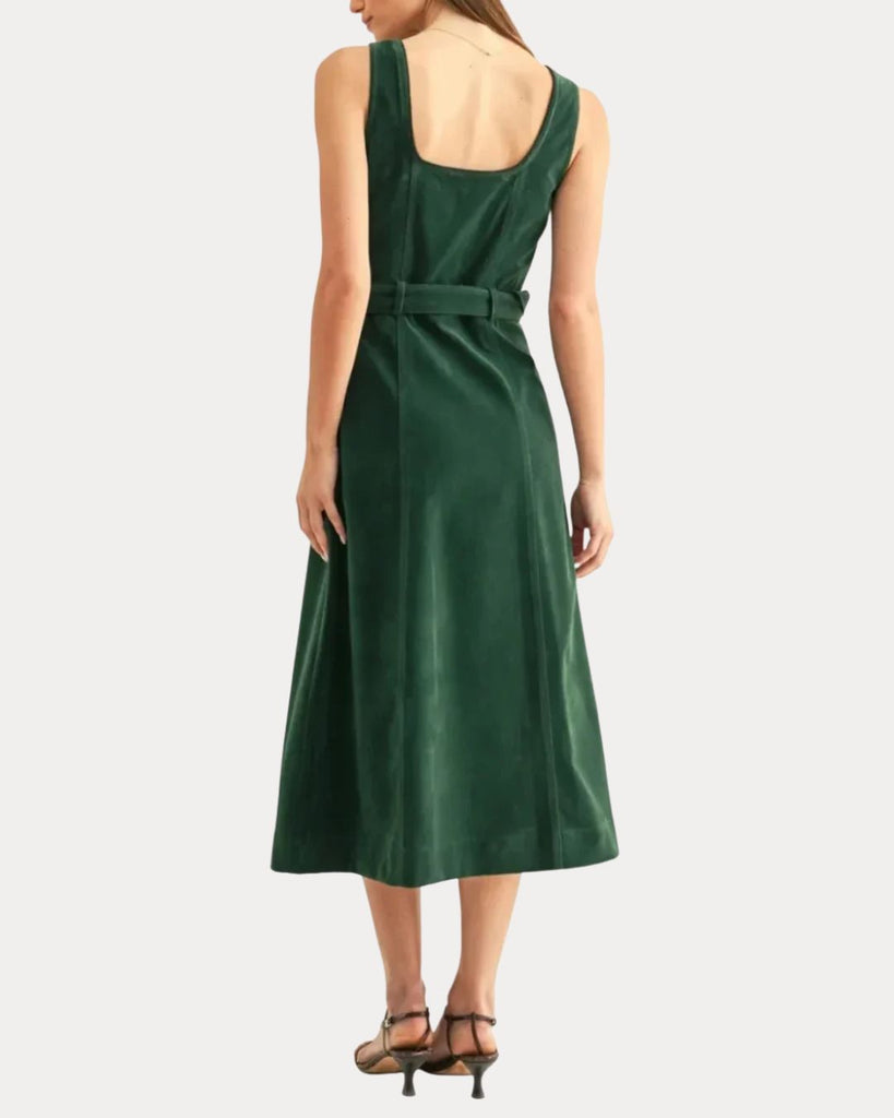 Kensley Green Suede Midi