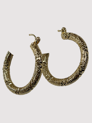 Gilded Hoops 2"