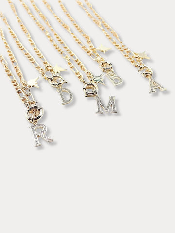 Initial Letter Necklace-D