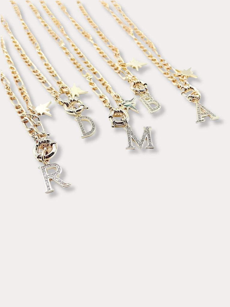 Initial Letter Necklace-W