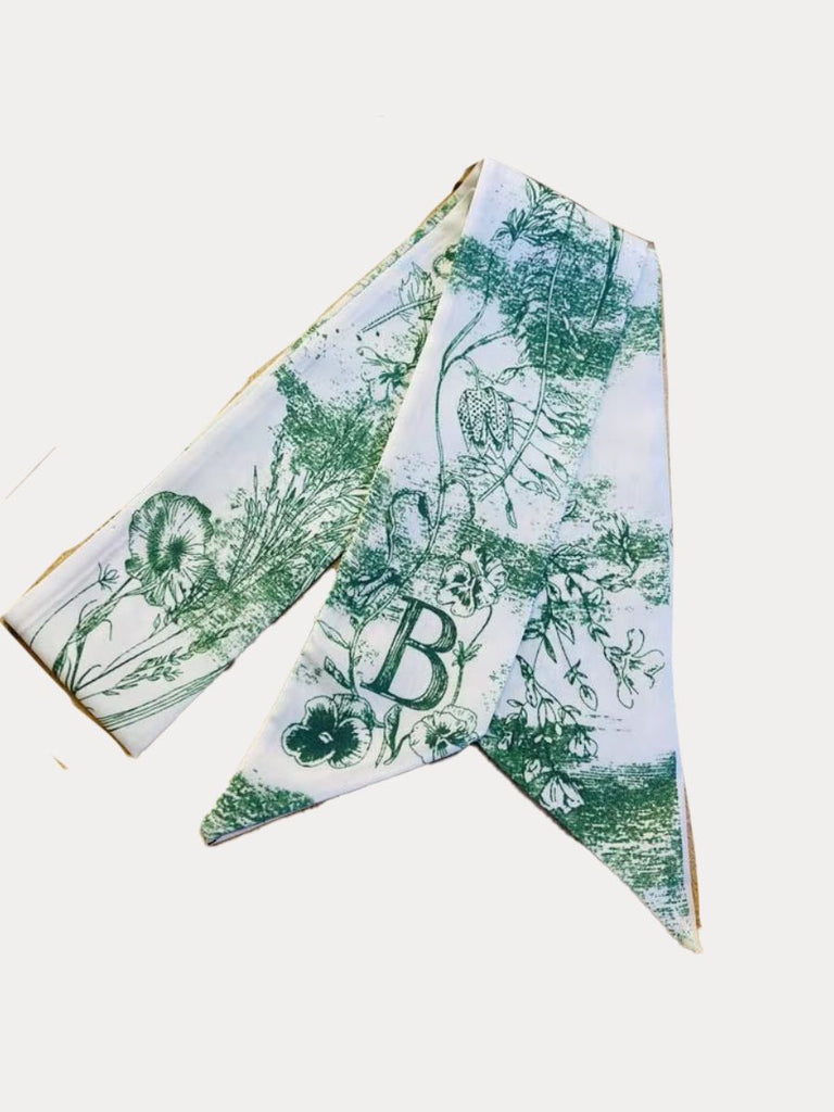 Printed Initial Scarf