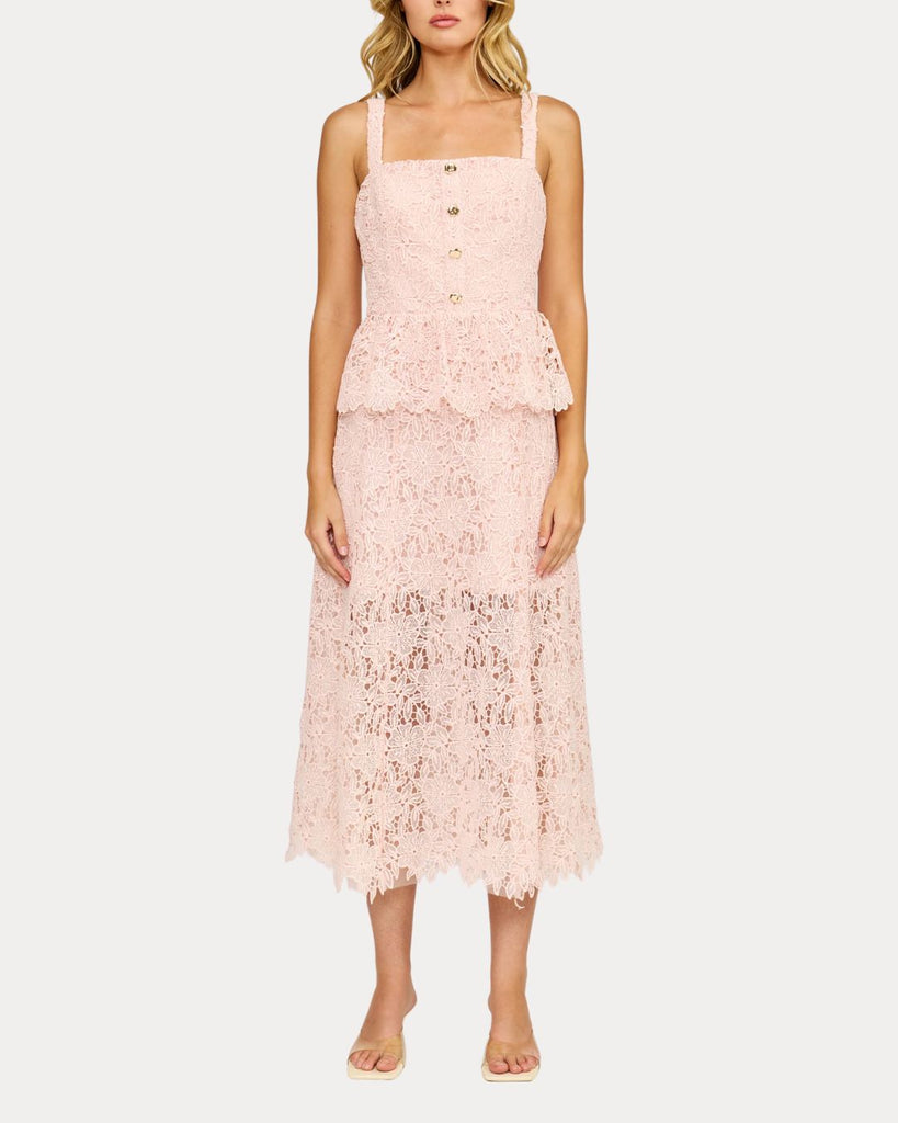 Rosalie Peplum Lace Dress