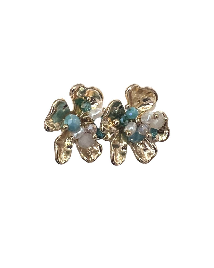 Beaded Floral Earring