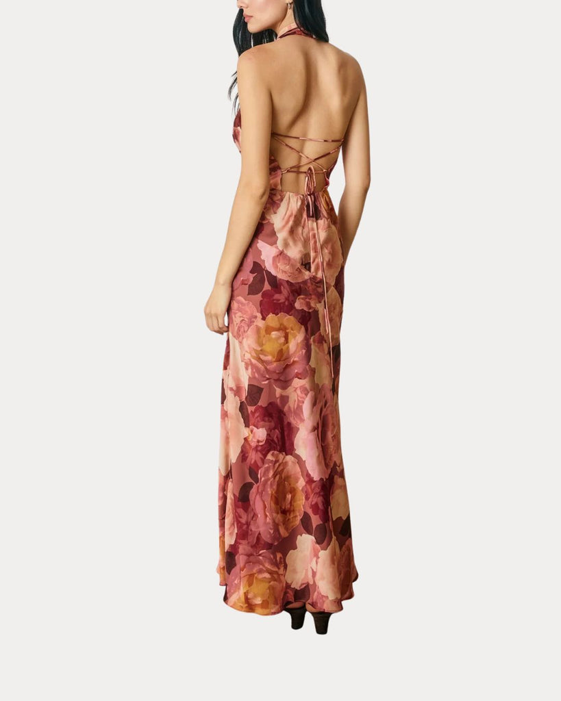 Floral Halter Maxi