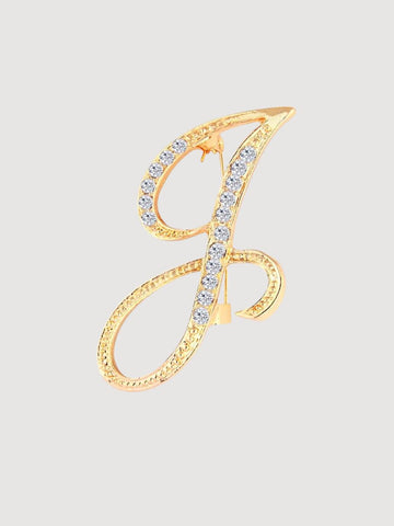 Initial Brooch