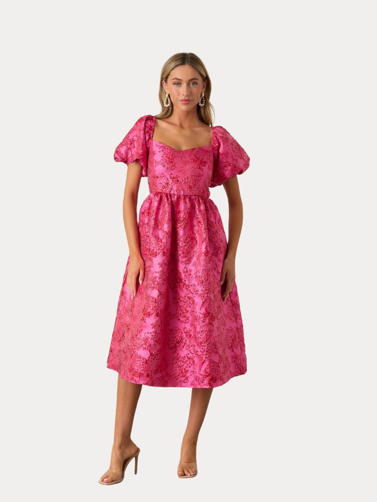 Danica Jacquard Alessi Midi Dress