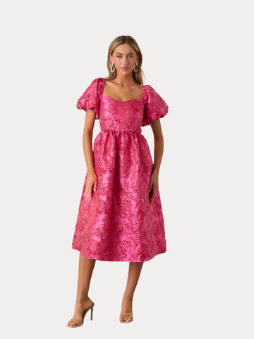 Danica Jacquard Alessi Midi Dress