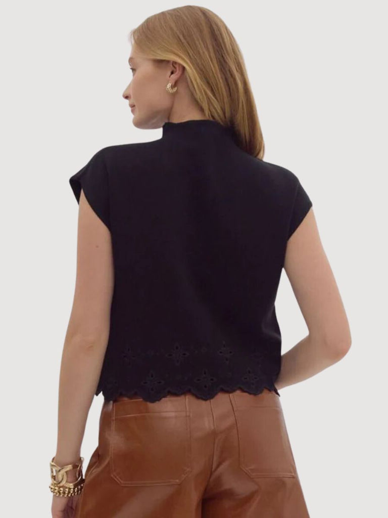 Brady Black Knit Top