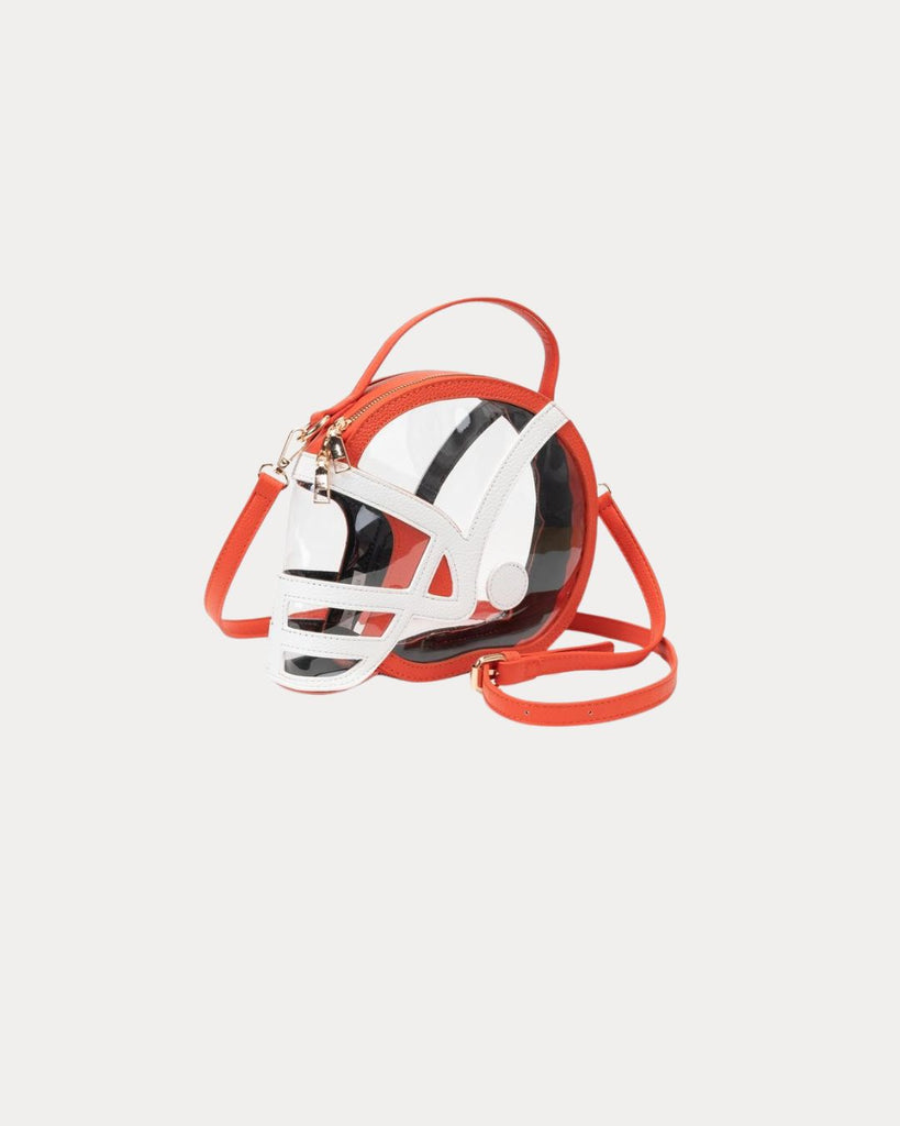 Clear Football Orange Bag