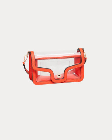 Clear Game Day Orange Bag