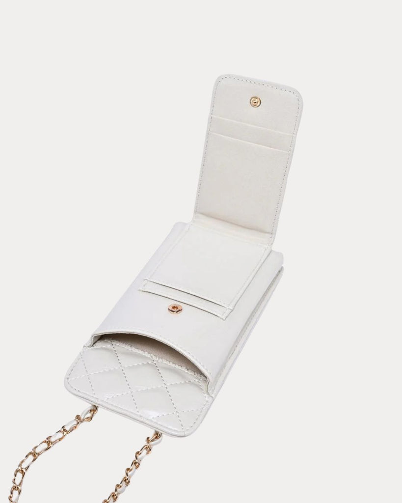 Brianna Cell Phone Crossbody Ivory