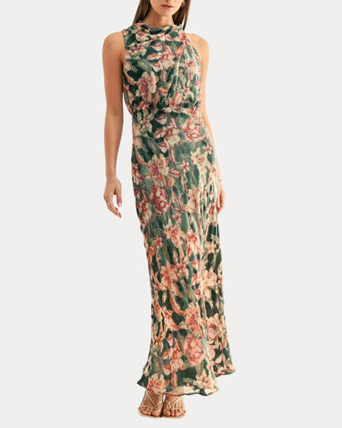 Veda Burnout Velvet Midi