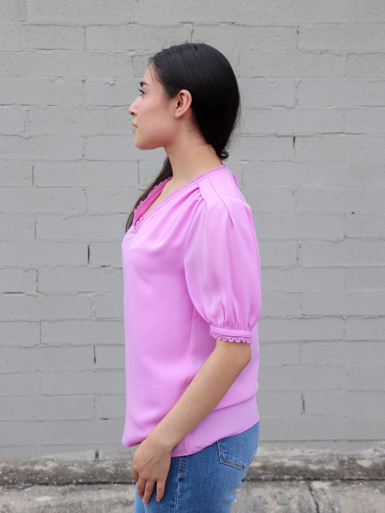 Orchid V-Neck Blouse