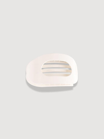 Oval Flat Hair Clip Ivory