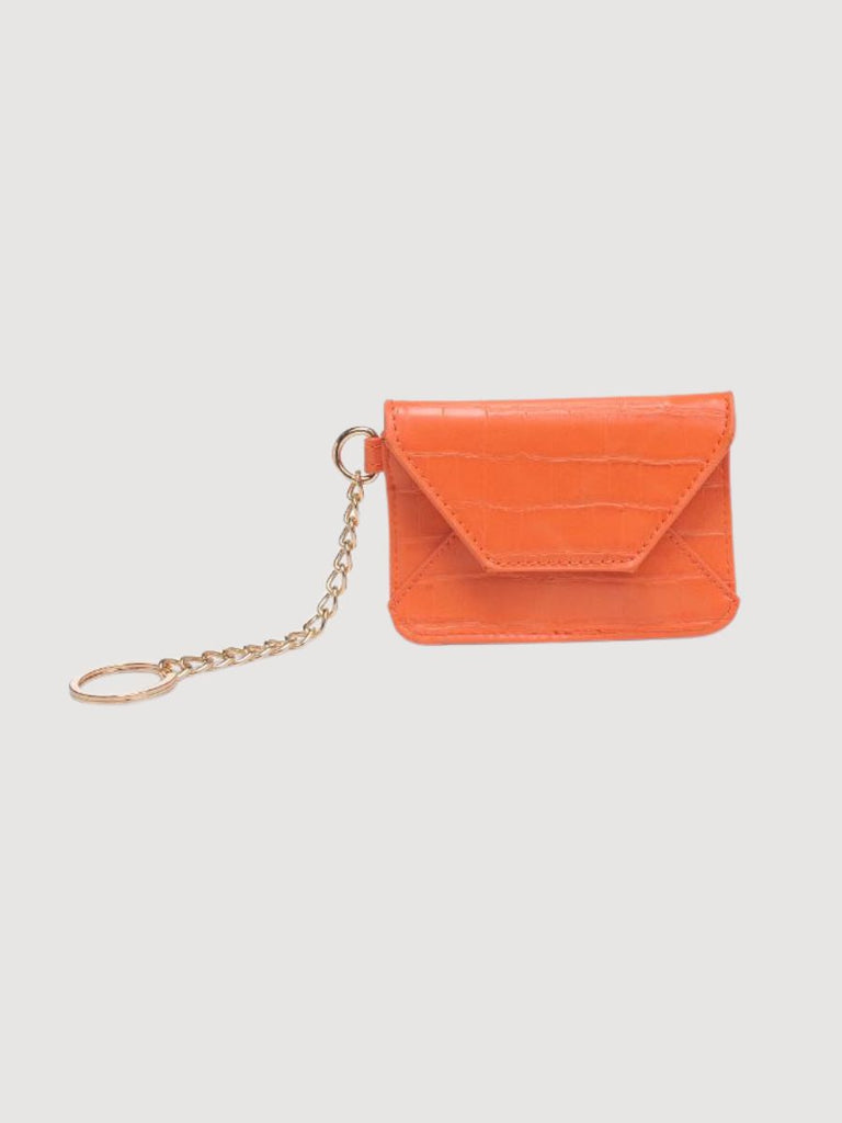 Gia Croco Keychain Tangerine