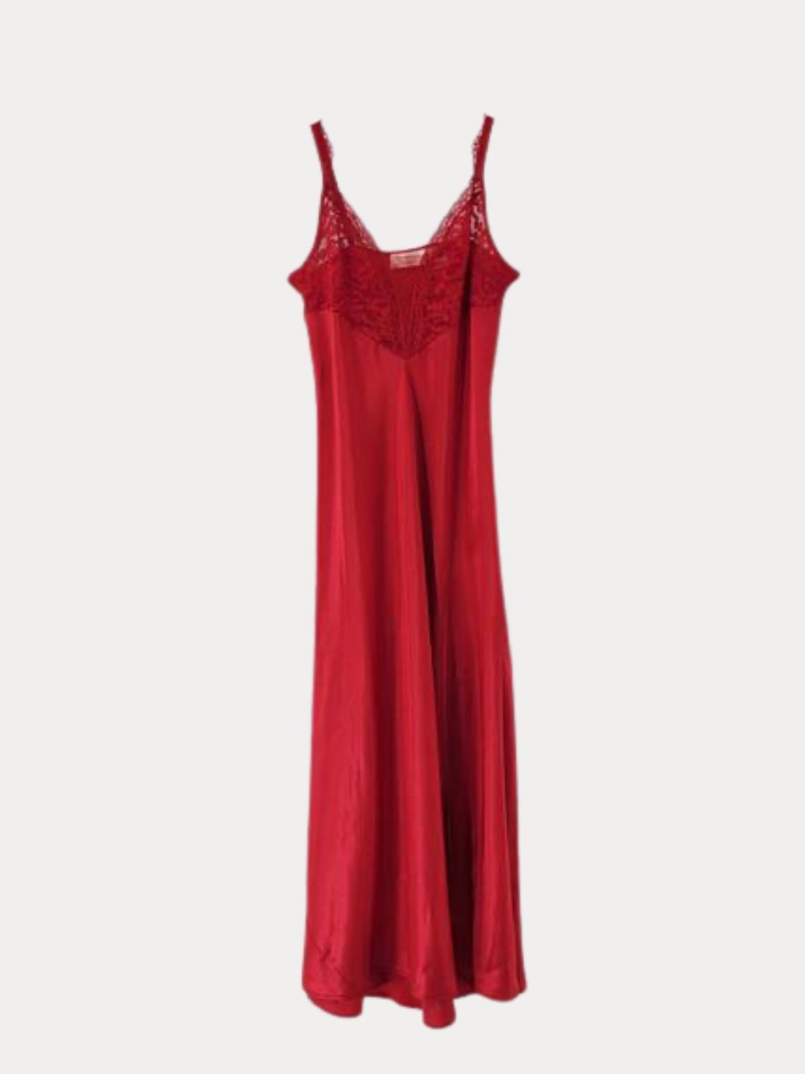 Asymmetrical Lace Maxi Red Large Asymmetrical Lace Maxi Red Large
